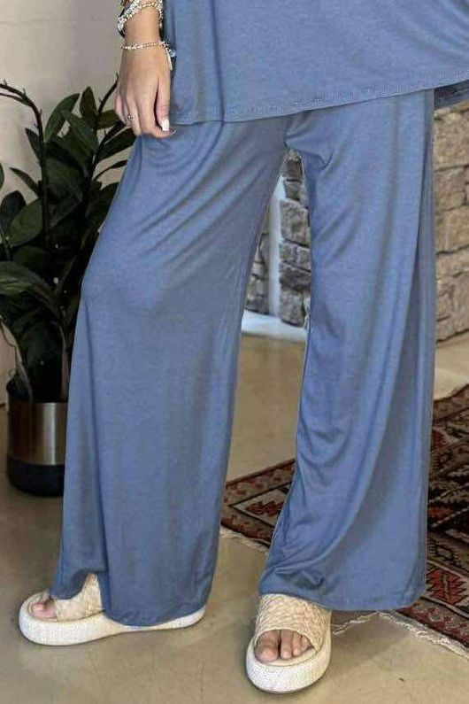 Made in Italy Essential Wide Leg Pant Denim /10 =